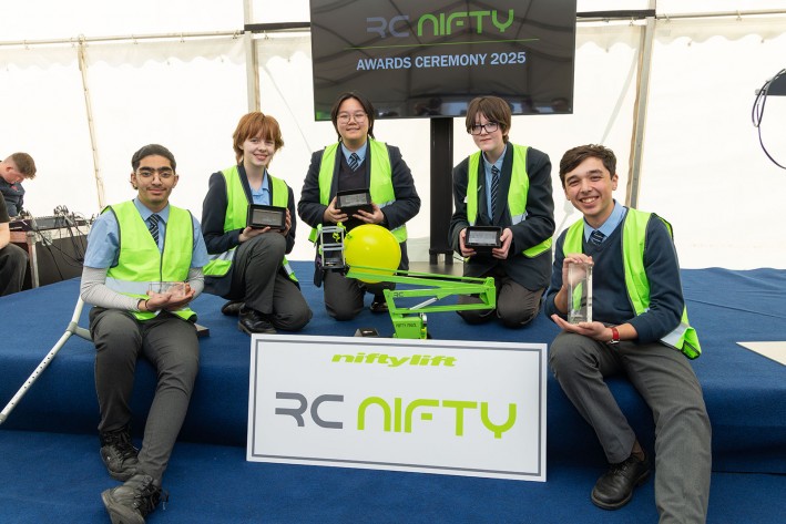 Students participating in Niftylift RC Nifty Schools engineering competition