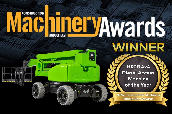 Niftylift SP85 4x4 - Diesel Access Machine of the Year La nacelle Niftylift SP85 4x4, gagnante du prix Diesel Access Machine of the Year 2026 aux Construction Machinery Middle East Awards.