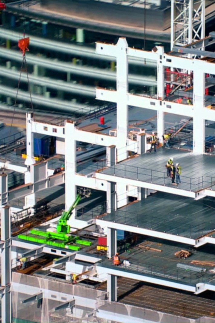 DeckRider® on Heron Tower Niftylift DeckRider in use during the construction of Heron Tower, London