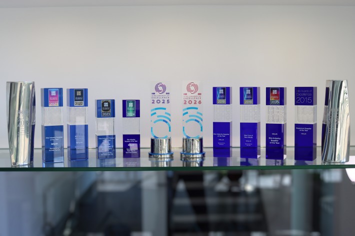 Niftylift HAE Supplier of the Year awards displayed in Shenley Wood reception