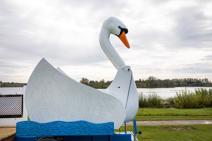 Niftylift's 'Sam the Swan' for Willen Hospice - Details